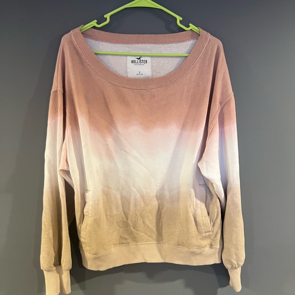 Hollister oversized ombré sweatshirt size small